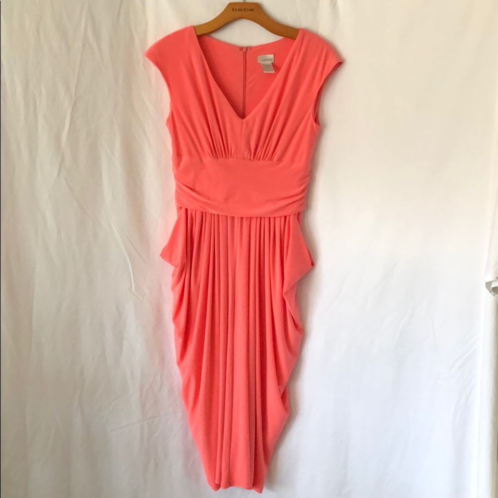SPIEGEL Coral Ruffled Dress 6